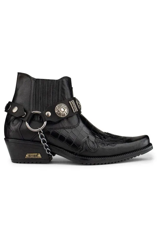 Leather Western Winklepicker Gothic Boots - Infinity Leather