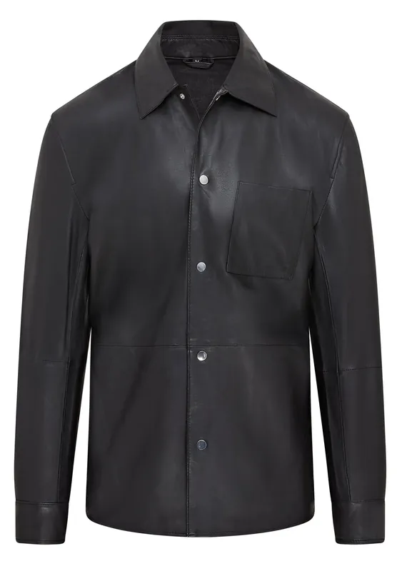 Leather Trucker Western Unlined Shirt Jacket - Abilene