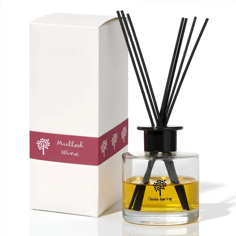 200ml Mulled Wine Reed Diffuser - Festive Scent with 8 Reeds
