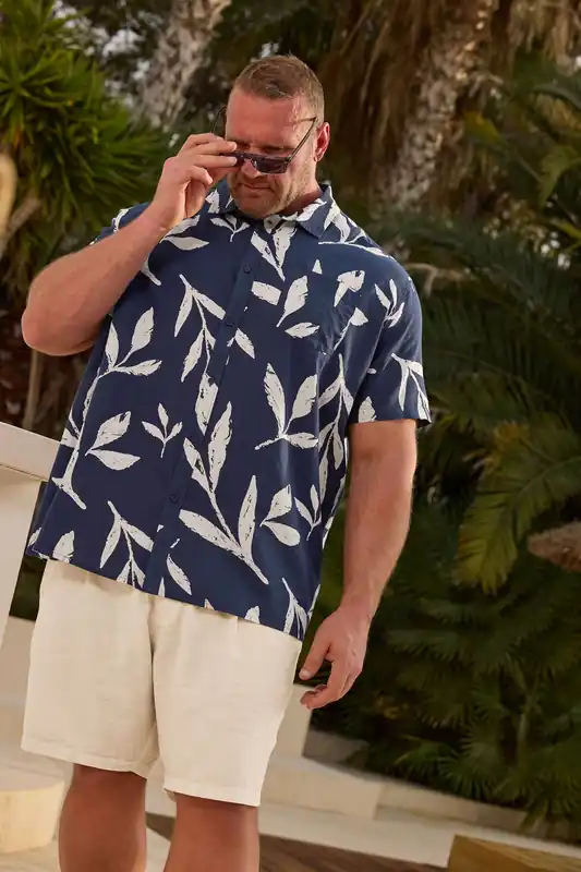 Palm Leaf Linen Shirt - BadRhino