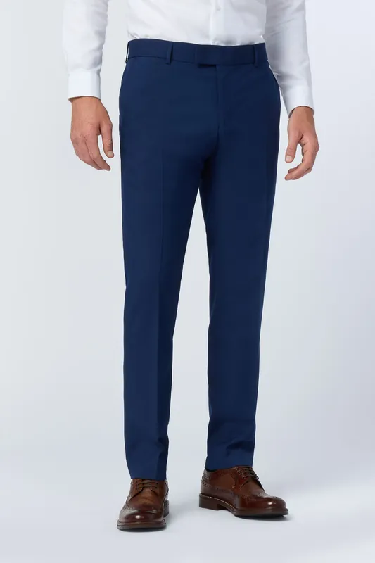 Bright Blue Slim Trousers - Antique Rogue