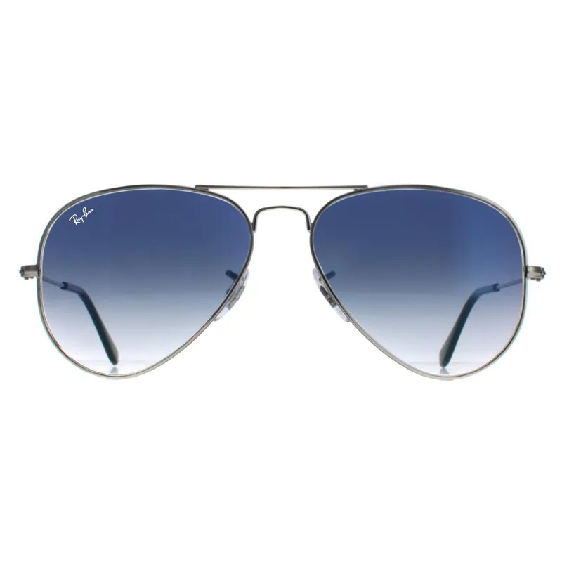 Aviator Silver Gradient Light Blue Sunglasses - Ray-Ban