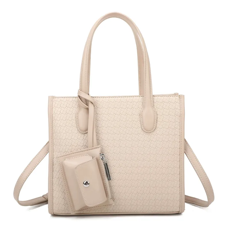 2In1 Small Shoulder Tote Bag With Detachable Purse - Kitise