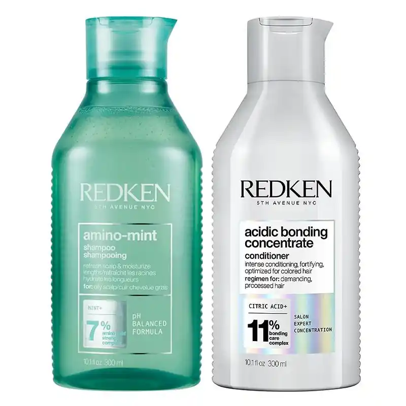 Amino Mint Shampoo 300ml & Acidic Bonding Concentrate Conditioner 300ml - Redken
