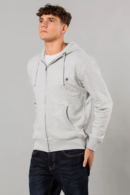 Cotton Blend Zip Hoody - French Connection