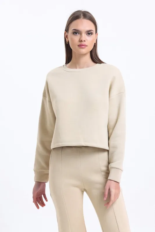 Round Neck Basic Sweatshirt - Hiccup