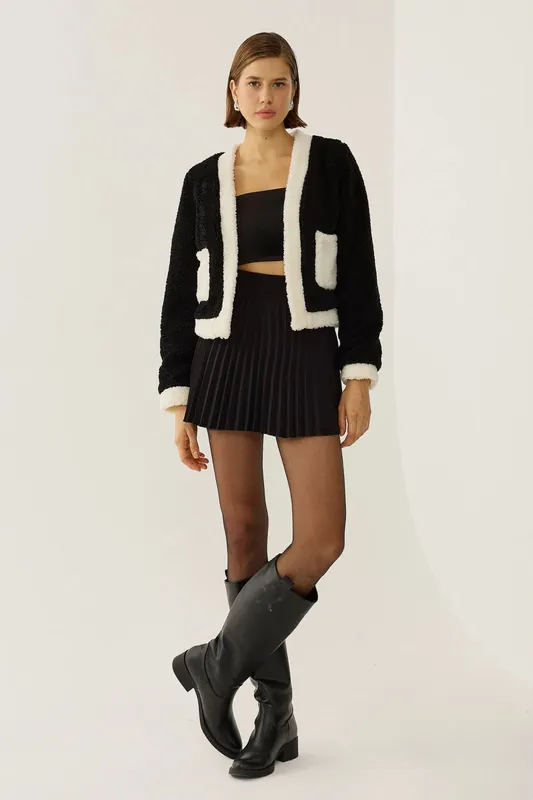 Sherpa Contrast Detail Jacket - Hiccup
