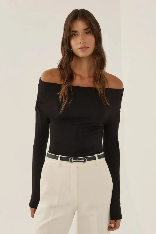 Off Shoulder Carmen Collar Blouse - Hiccup
