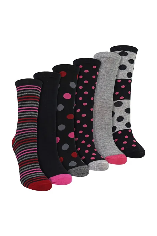 6 Pack Bamboo Socks Soft Breathable Patterned Everyday Socks - Sock Snob