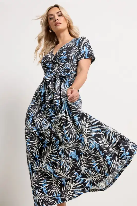 Leaf Maxi Wrap Dress - Yours