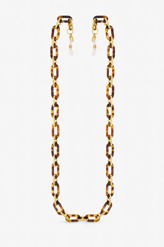 Gold Plated and Resin Sunglasses Chain - Mood