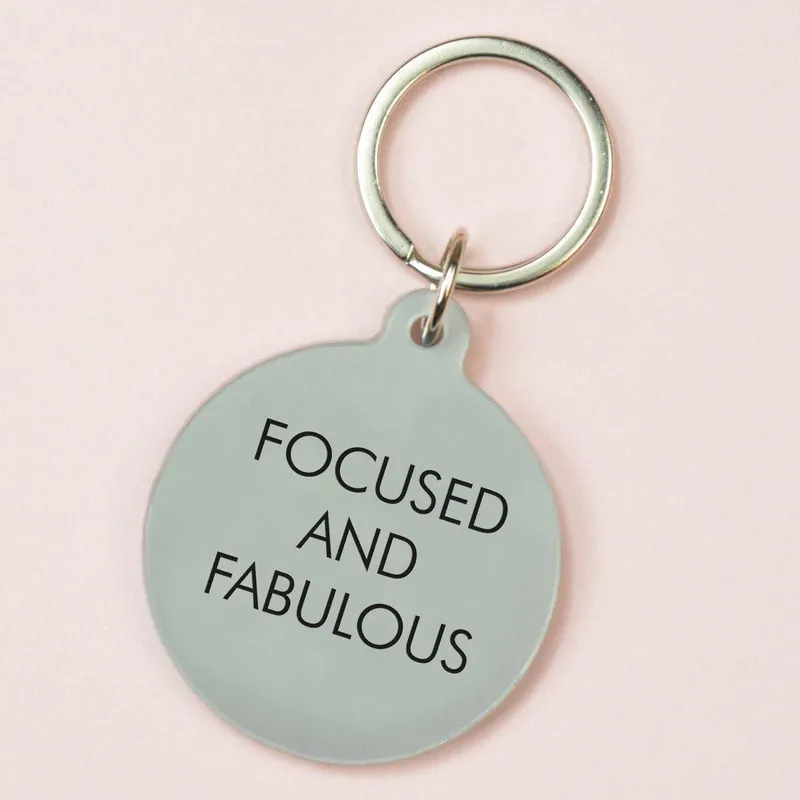 Focused And Fabulous Keyring - Flamingo Candles