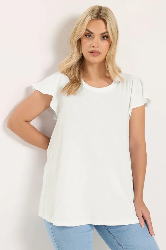 Frill Sleeve T-Shirt