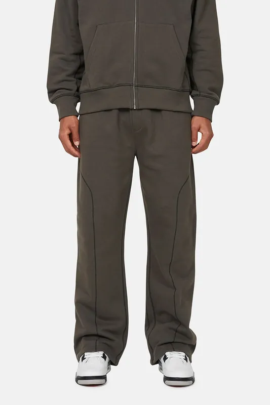 Coverlock Stitching Baggy Joggers - Good For Nothing