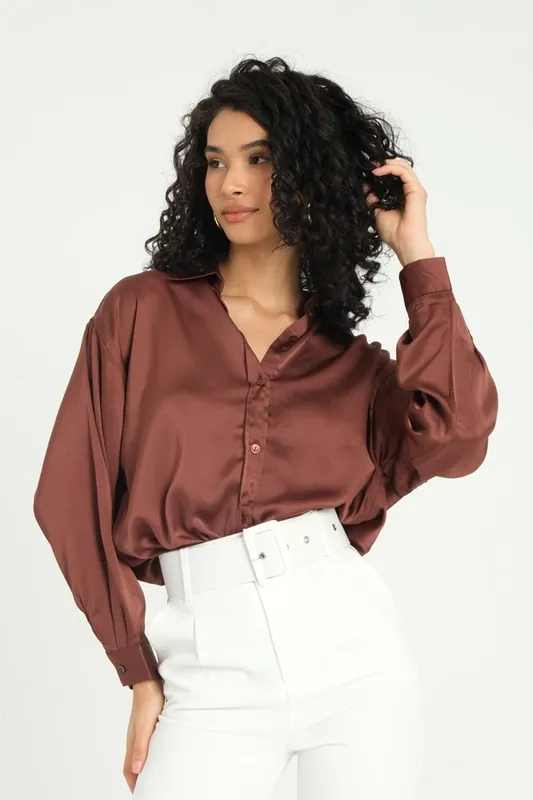 Satin Buttoned Shirt - Hiccup