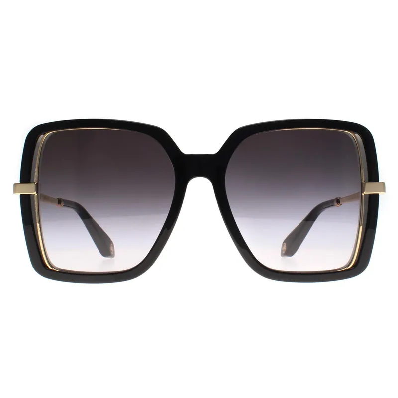 Square Black Grey Gradient SRC007 Sunglasses - Roberto Cavalli