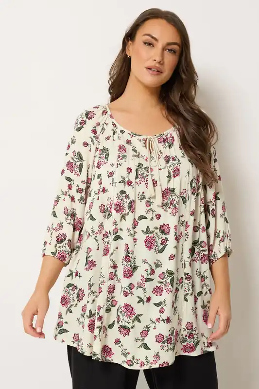 Floral Tie Detail Top - Yours