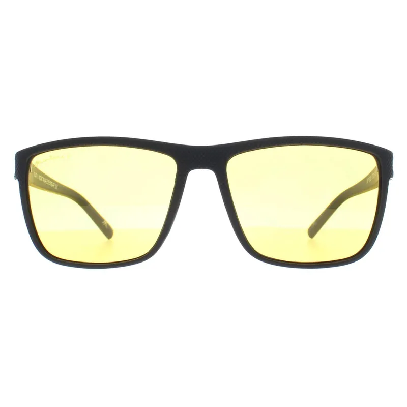 Rectangle Black Yellow Polarized MP198 Night Driving Sunglasses - montana