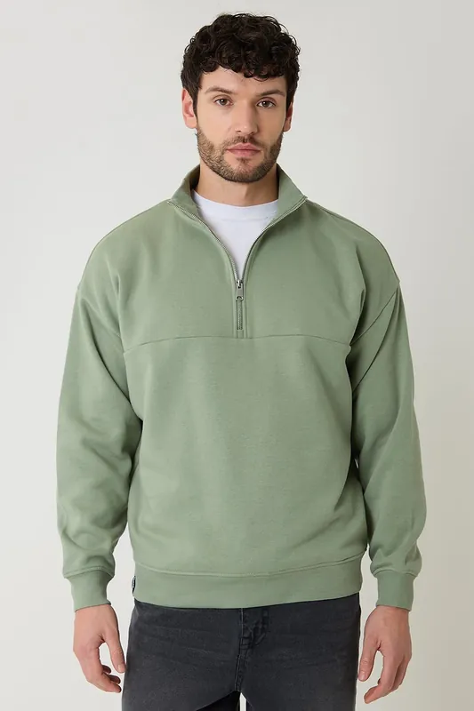 Half Zip Sweatshirt - Threadbare