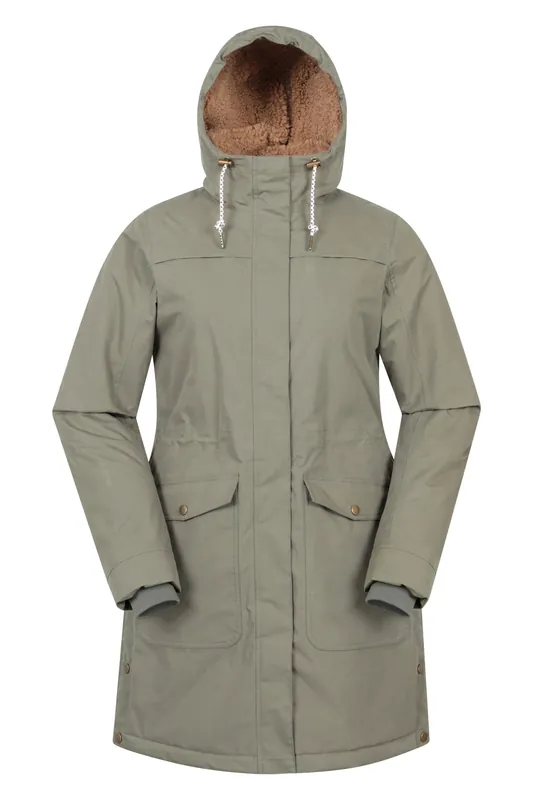 Acorn' Waterproof Breathable Taped Seams Padded Borg Lined Parka - Mountain Warehouse