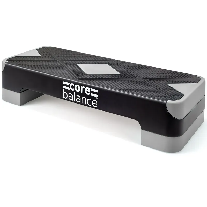 Aerobic Stepper Platform Adjustable Exercise Step Board 2 Level - Core Balance