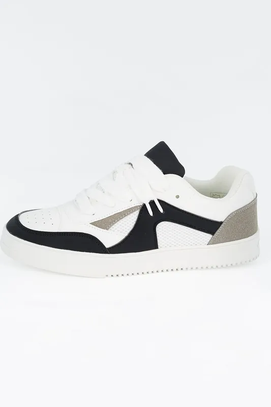 Faux Leather Trainers - Brave Soul