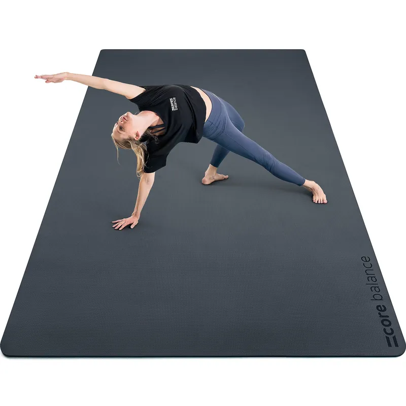Extra Large 6mm TPE Exercise Mat 183 x 116cm Yoga Fitness Mat - Core Balance