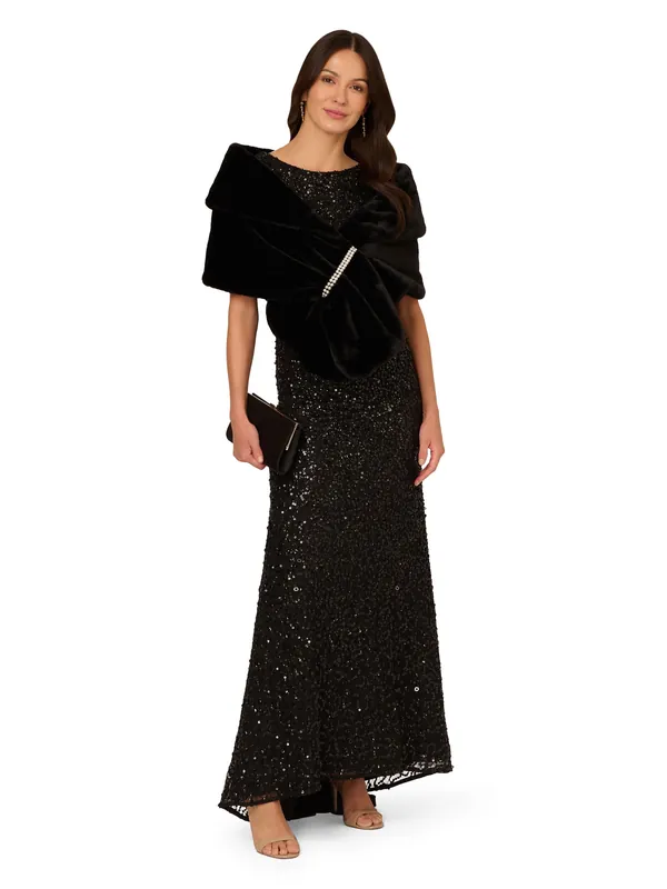Faux Fur Wrap - Adrianna Papell