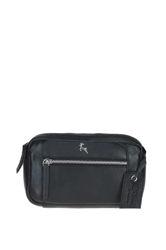 'Cork' Compact Leather Crossbody Bag - Ashwood Leather