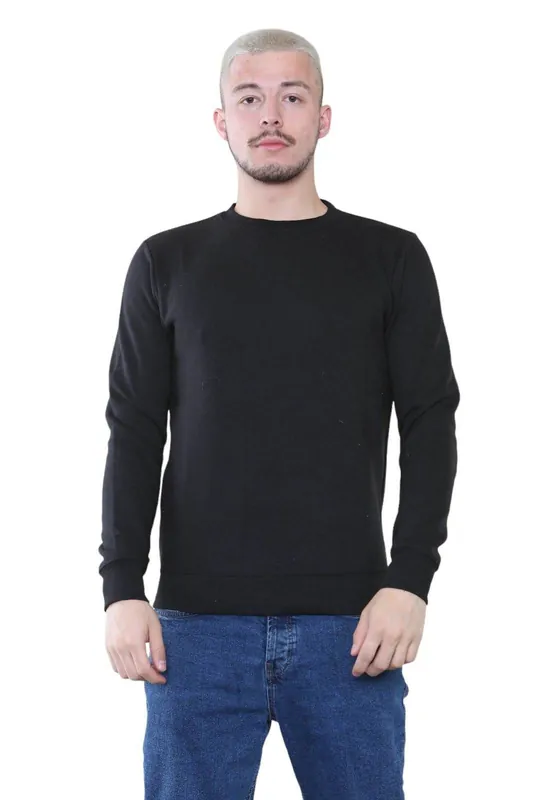 Men's Classic Navy Sweatshirt - Casual Comfort and Stylish Fit