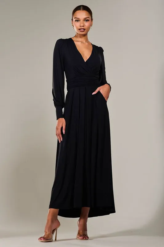 Long Sleeve Super Soft Jersey Maxi Dress - Jolie Moi