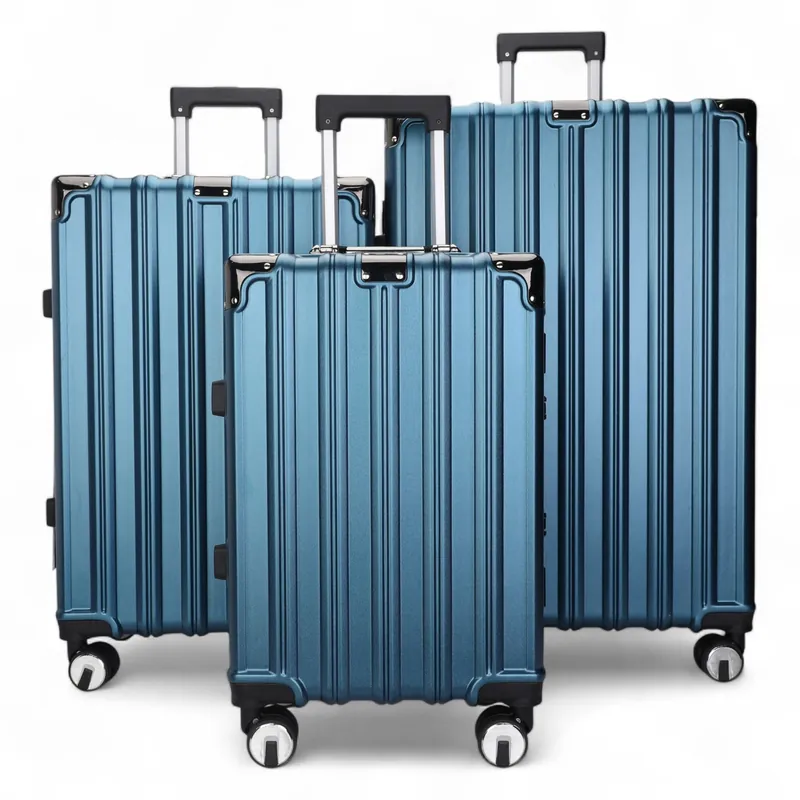 Hardshell Suitcase Robust 8 Wheel Luggage Cabin Case Bag - Infinity Leather