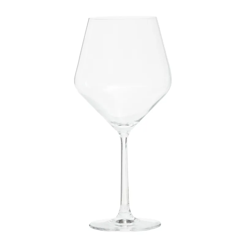 Versatile Set Of 2 Lead Free Crystal Burgundy Glasses, Lead Free Champagne Glass, Elegant Crystal Glass - Orsina