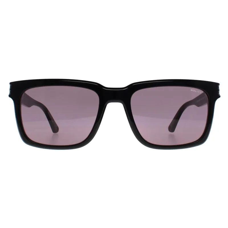Rectangle Shiny Black Smoke Mirror SPLF12 Origins Hero 2 - Police