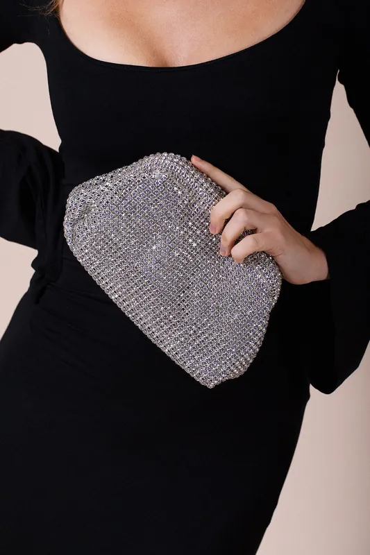 Crystal Pouch Clutch Bag - SVNX