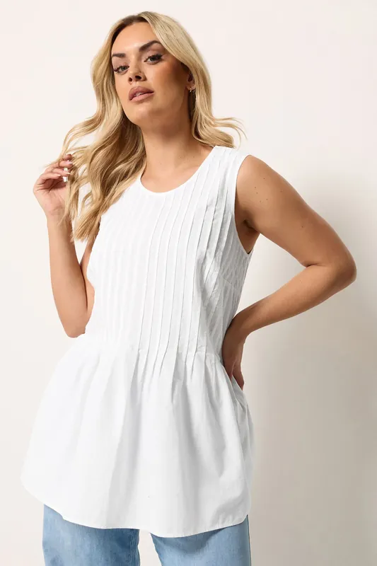 Pleated Peplum Cami Vest - Yours