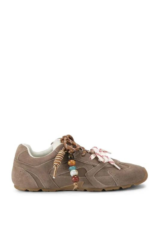 Aziel Taupe Charm' Suede Trainers - STEVE MADDEN