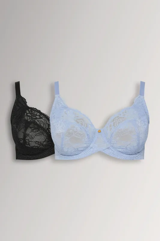 2 Pack Non-Padded Underwired Bras