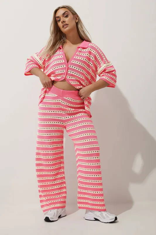Crochet Wide Leg Trousers - Yours