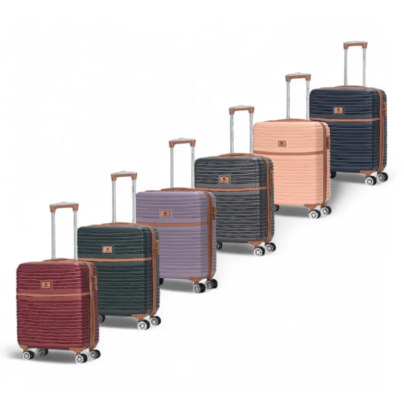 Strong ABS Hardshell Cabin Suitcase 56 x 45 x 25 cm Luggage Suitable for British Airways - Infinity Leather