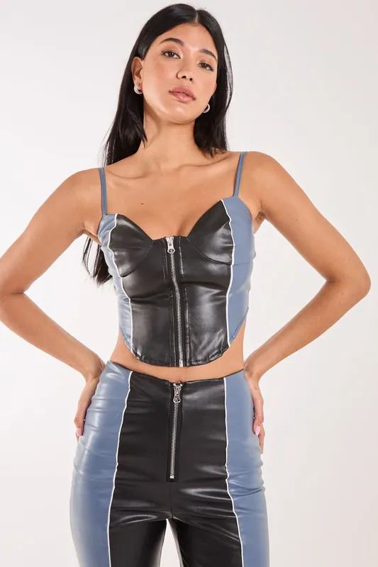 Zip Up Corset - Pink Vanilla