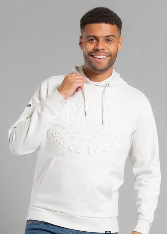 Cotton Blend Embossed Drawstring Hoody - Tokyo Laundry