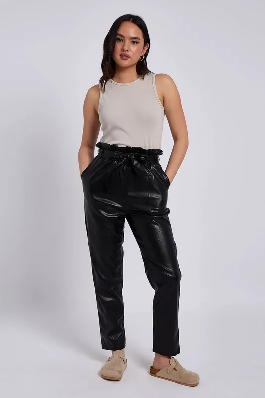 PU Paperbag Pant - Urban Bliss