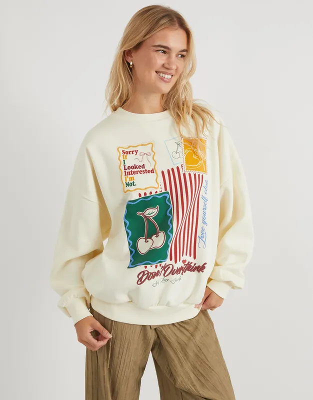 Dont Overthink Sweatshirt - SKINNYDIP