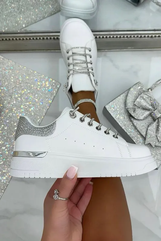 Sparkly Glitter Brilliance Trainers - Love Lemonade
