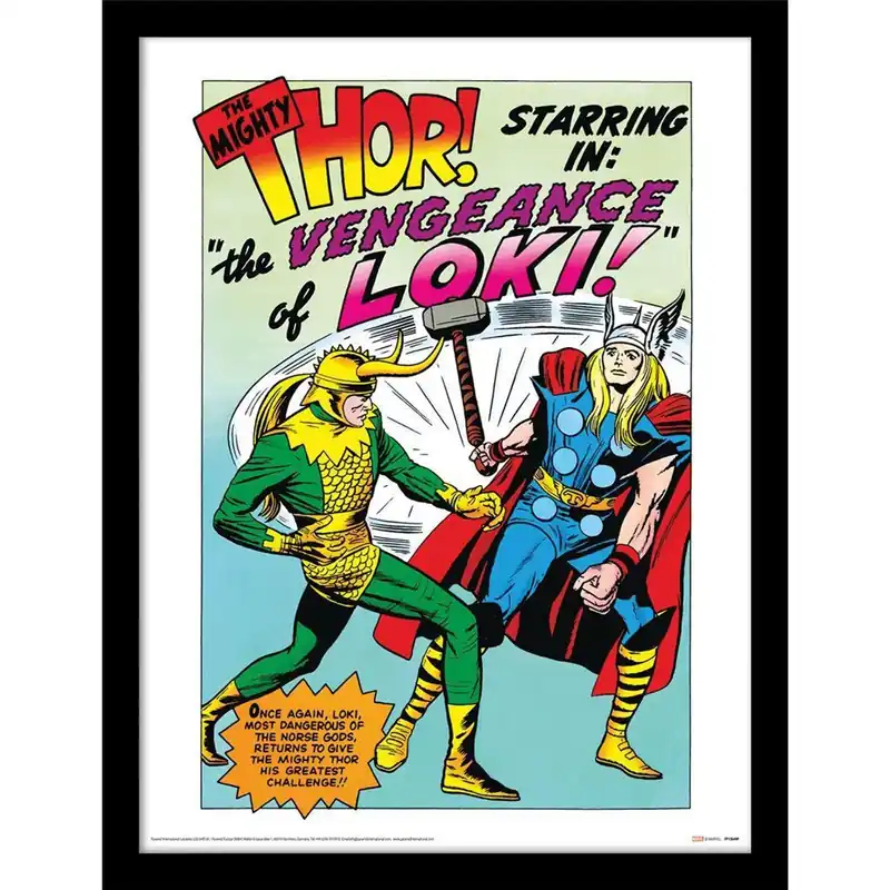 Comic Framed Poster - Loki