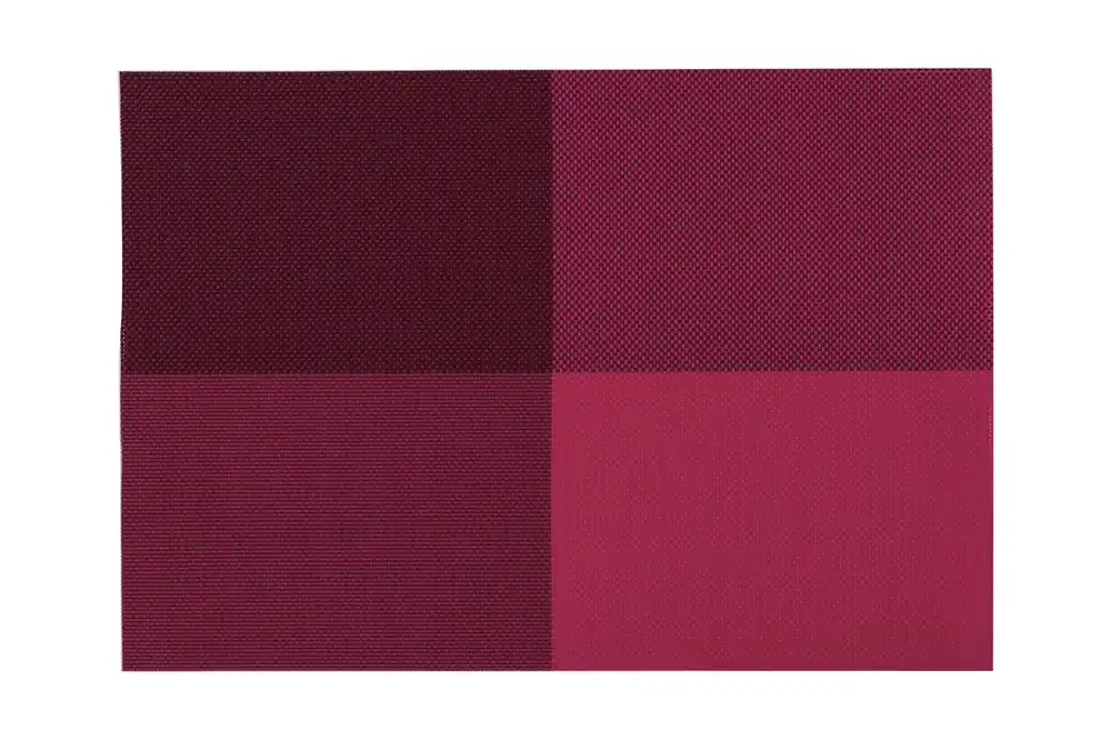 PVC Placemats Set Of Four Pink Pvc Grid Design Placemats - Orsina