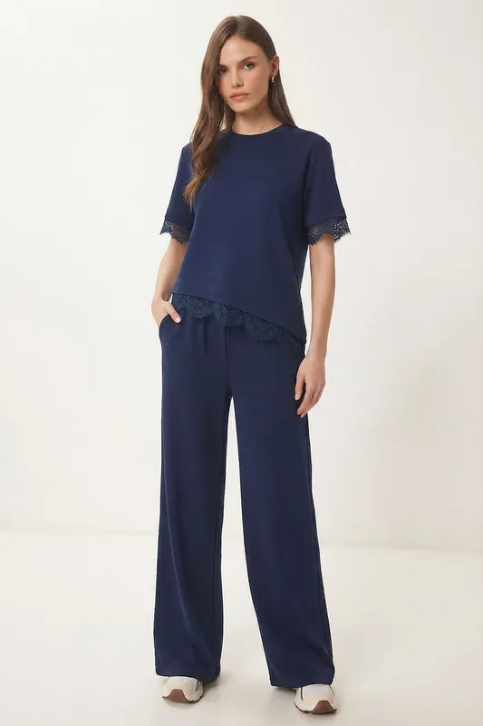 High Waist Wide Leg Two-Piece Co-ord Set