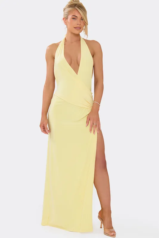 Sleeveless Drape Maxi Dress - EGO