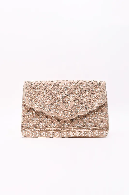 Embellished Clutch Bag - Shnoo